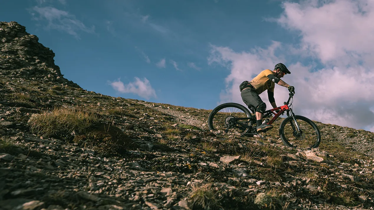 Olympic gold medalist Nevin Galmarini riding suspension serviced by Suspension Center